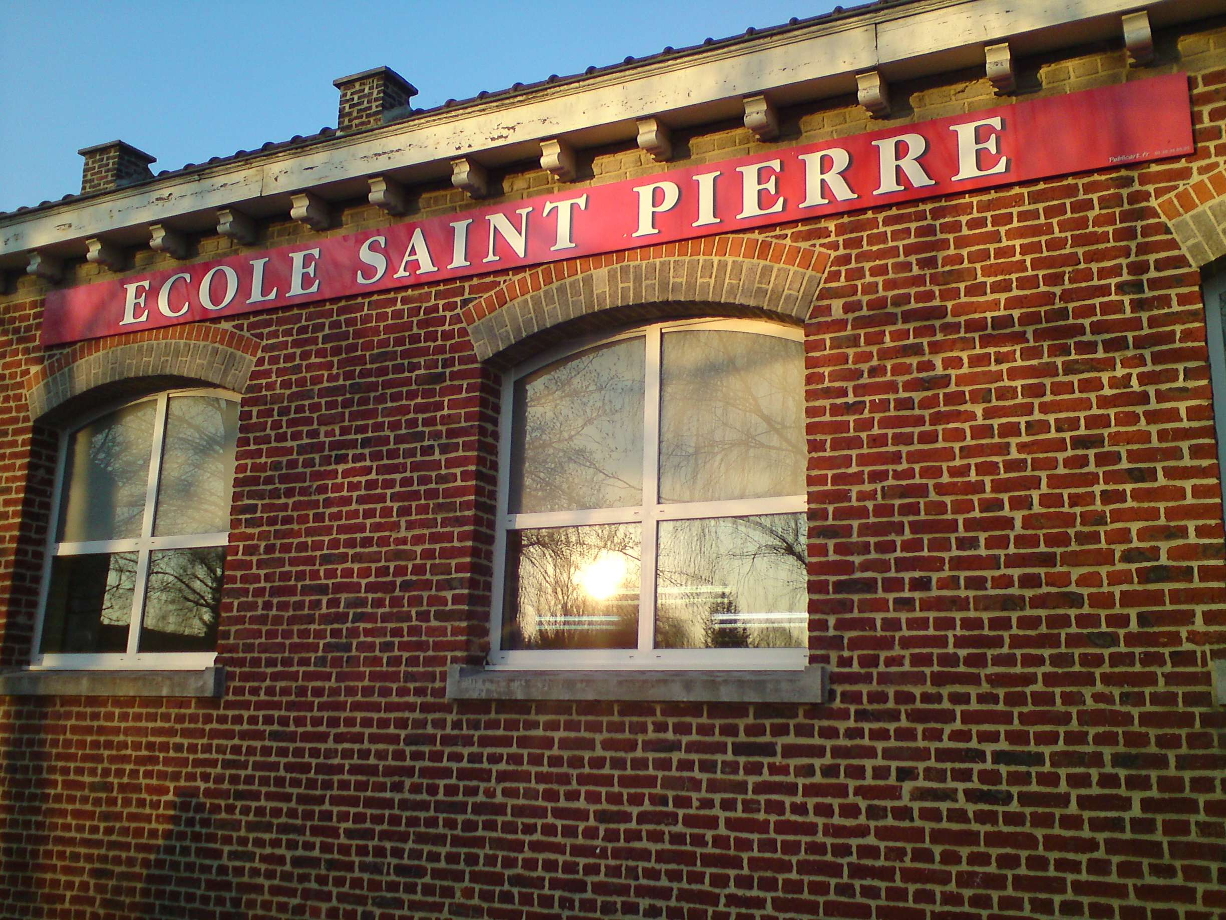 enseigne d'école panneau simple